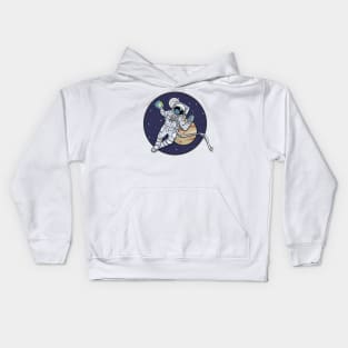 Astronaut in space Kids Hoodie